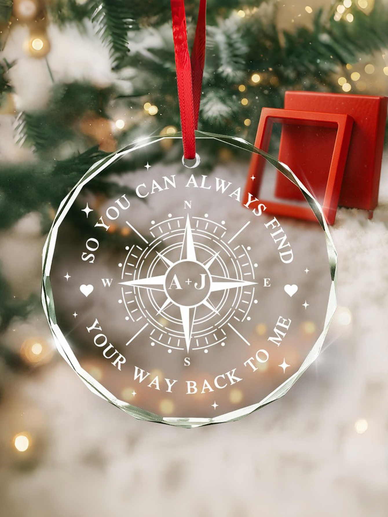 Personalized Glass Decorative Pendant